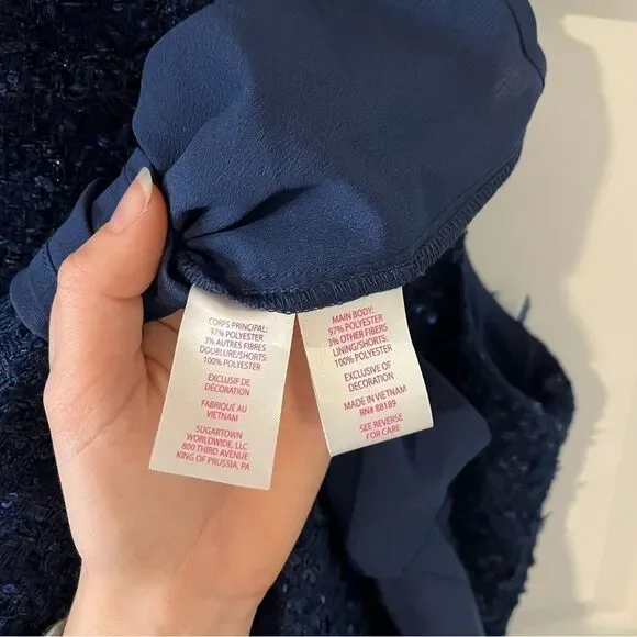 Lilly Pulitzer Ronan Metallic Tweed Romper Size 4 - Picture 14 of 15